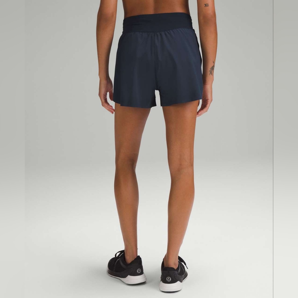 Lululemon Fast and Free Reflective High-Rise Classic-Fit Short 3" True Navy 14
